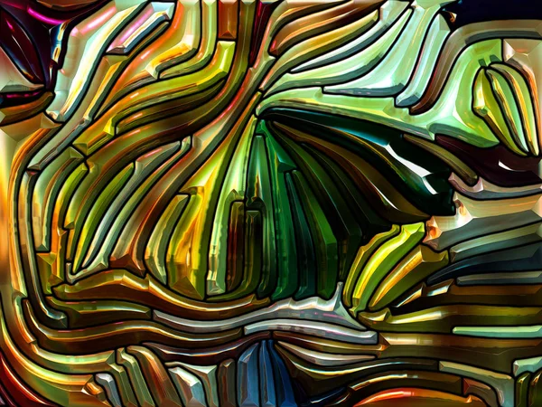 Dromen Van Glas Serie Abstract Ontwerp Gemaakt Van Gekleurd Glas — Stockfoto