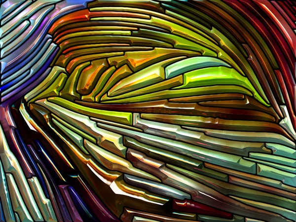 Kleur Patroon Serie Regeling Van Leaded Glasontwerp Denken Van Art — Stockfoto