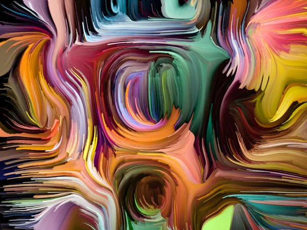 Liquid Color Serien Konstnärlig Abstraktion Som Består Flera Färger Färg — Stockfoto