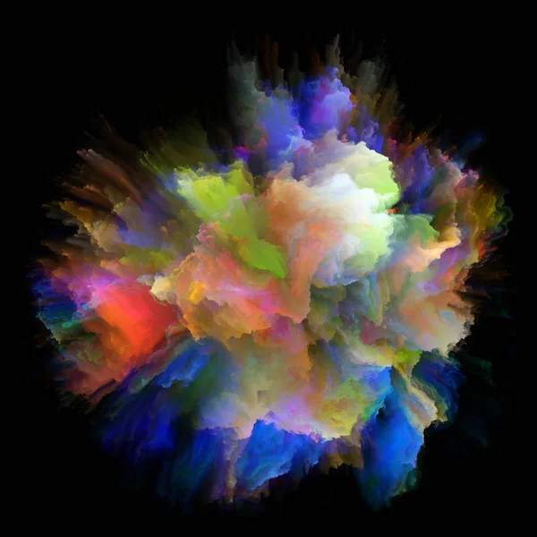Цветные Эмоции Фон Дизайн Цветной Вспышки Всплеск Взрыва Тему Воображения — стоковое фото