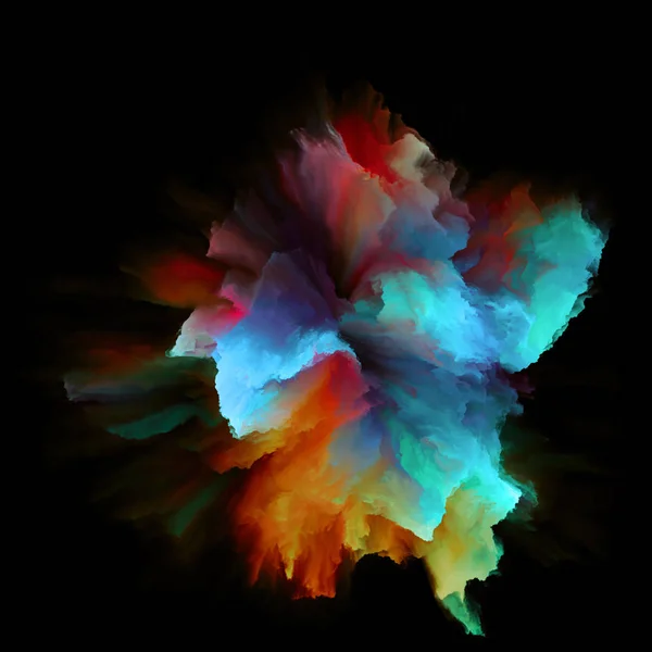 Série Color Emotion Composition Abstraite Explosion Éclaboussures Couleur Adaptée Aux — Photo