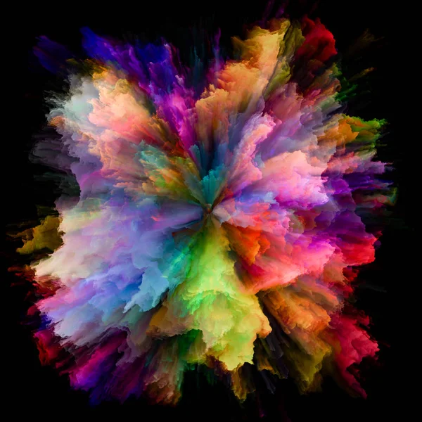 Färg Känslor Serien Grafisk Komposition Färgexplosion Burst Splash För Mönster — Stockfoto
