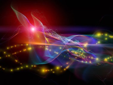 Dijital Rüyalar serisi. Bilim, eğitim, bilgisayar ve modern teknoloji konularında bir kavram metaforu olarak sanal görselleştirme bileşenleri ile teknoloji arka planının yaratıcı düzenlenmesi