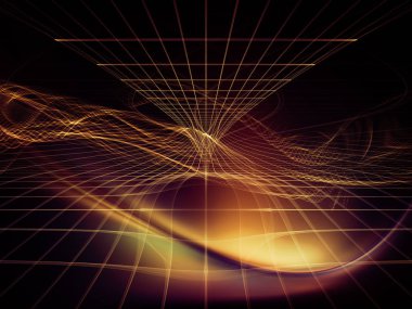 Dijital Rüyalar serisi. Bilim, eğitim, bilgisayar ve modern teknoloji konuları için sanal görselleştirme bileşenlerine sahip teknolojinin grafiksel bileşimi