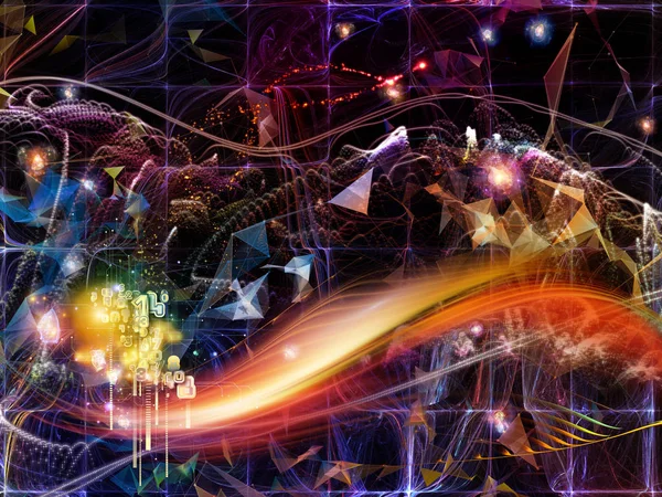 Digital Dreams Series Creative Arrangement Technology Background Virtual Visualization Components — Stock Photo, Image