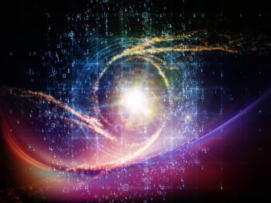 Matematik Evreni serisi. Matematik, bilim, eğitim ve modern teknoloji konularındaki rakamların ve uzay elementlerinin bileşimi