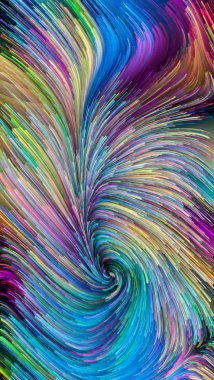 Drama renkler Serisi. Tasarım, yaratıcılık ve hayal gücü konusunda sanal tuval etkileşimi