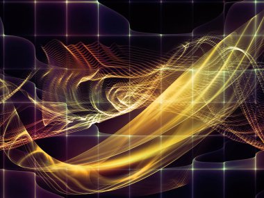 Dijital Rüyalar serisi. Bilim, eğitim, bilgisayarlar ve modern teknoloji konularında sanal görselleştirme bileşenlerine sahip teknoloji arkaplanı