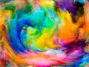 Soyut Arkaplan serisi. Sanat, yaratıcılık ve hayal gücü konularındaki tasarımınızı tamamlamak için renk arkaplanı ve tuval üzerinde hareket