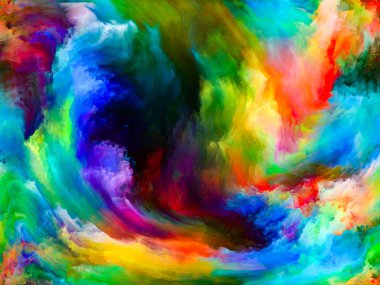 Soyut Arkaplan serisi. Renk ve tuval üzerindeki hareketin kompozisyonu sanat, yaratıcılık ve hayal gücü projeleri için uygun bir zemin oluşturur.