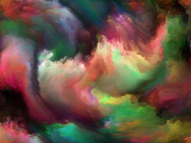 Soyut Arkaplan serisi. Renk ve tuval üzerindeki hareketin kompozisyonu sanat, yaratıcılık ve hayal gücü projeleri için uygun bir zemin oluşturur.