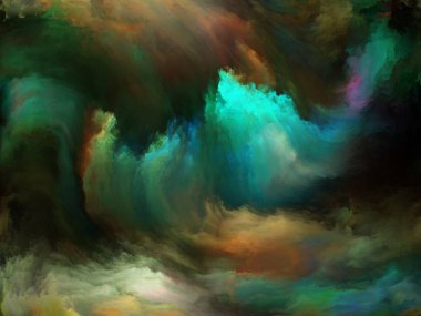 Soyut renk serisi. Arka plan kompozisyonu hareket üzerine yağlıboya sanat, yaratıcılık ve hayal gücü konusunda renkli boya