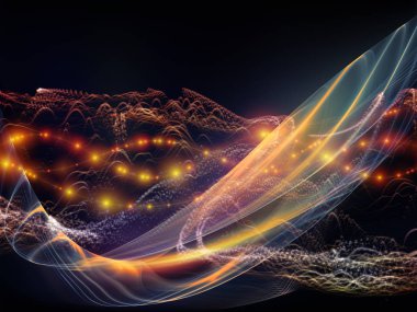 Dijital rüyalar serisi. Bilim, eğitim, bilgisayar ve modern teknoloji projeleri için uygun sanal görselleştirme bileşenlerle teknolojik altyapı, aranjman