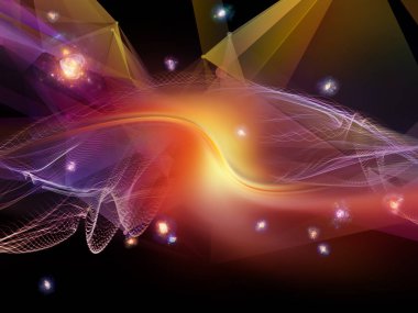 Dijital Rüyalar serisi. Bilim, eğitim, bilgisayarlar ve modern teknoloji konuları için sanal görselleştirme bileşenlerine sahip teknolojinin yaratıcı bir düzenlemesi