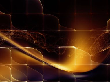 Dijital Rüyalar serisi. Bilim, eğitim, bilgisayarlar ve modern teknoloji konularında sanal görselleştirme bileşenlerine sahip teknolojinin arka plan tasarımı