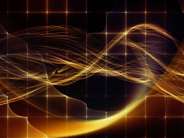 Dijital Rüyalar serisi. Bilim, eğitim, bilgisayarlar ve modern teknoloji konularında sanal görselleştirme bileşenlerine sahip teknoloji arkaplanı