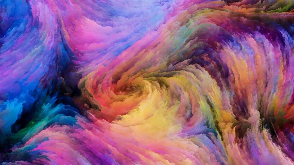 Color Motion Series Backdrop Flowing Paint Pattern Subject Design Creativity — Stock Photo, Image