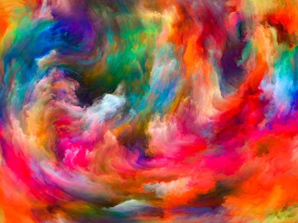 Abstract Kleurenreeks Abstract Design Gemaakt Van Kleurrijke Verf Beweging Doek — Stockfoto