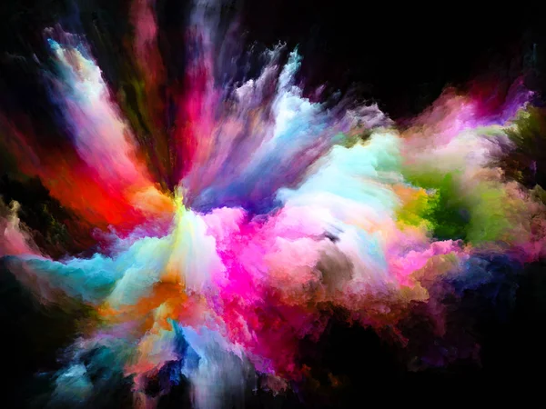 Renk Akımı serisi. Müzik, yaratıcılık, hayal gücü, sanat ve tasarım konularındaki dijital boya akışlarının arkaplanı