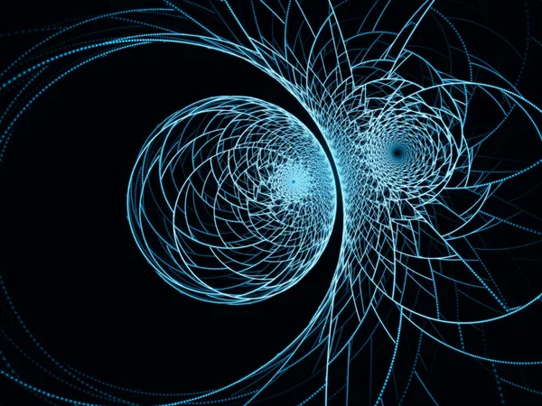 Serie Puntini Linee Sfondo Schemi Frattali Circolari Adatti Progetti Arte — Foto Stock