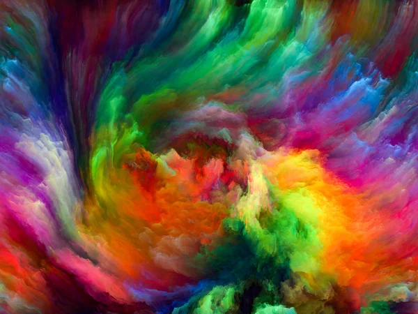 Color Flow Series Организация Потоков Цифровой Краски Тему Музыки Творчества — стоковое фото