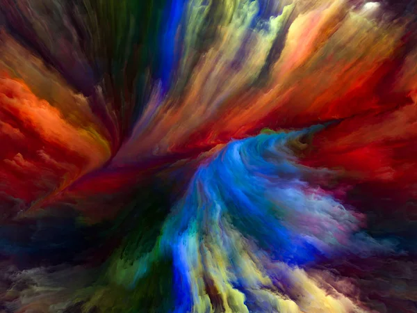 Farbfließreihen Abstrakte Anordnung Digitaler Farbströme Für Projekte Musik Kreativität Fantasie — Stockfoto