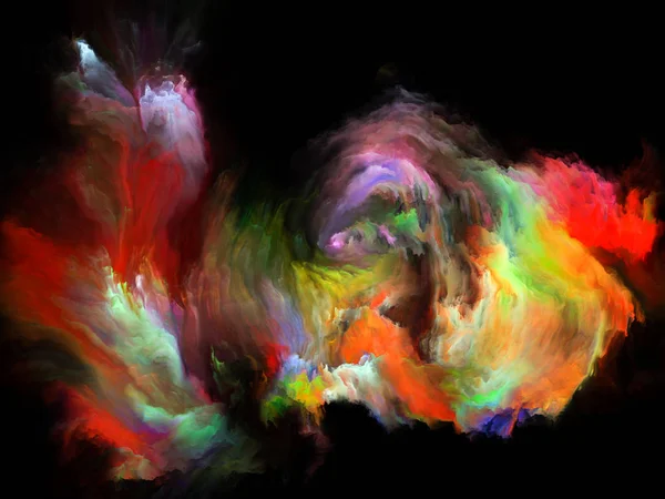 Série Color Flow Fond Flux Peinture Numérique Sur Thème Musique — Photo