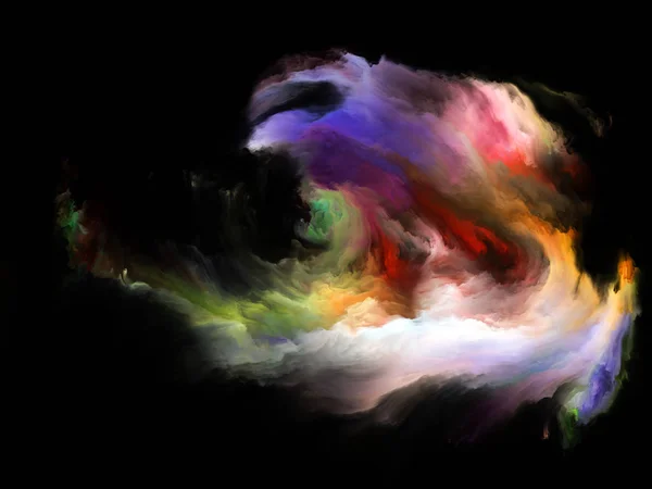 Série Color Flow Conception Fond Flux Peinture Numérique Sur Thème — Photo