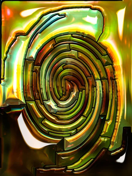 Spiral Twirl Series Interplay Pola Berputar Putar Kaca Patri Fragmen — Stok Foto