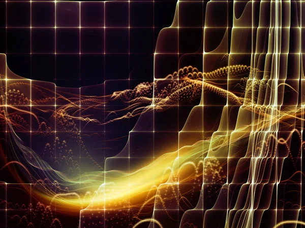 Digital Dreams Serie Abstracte Regeling Van Technische Achtergrond Met Virtuele — Stockfoto