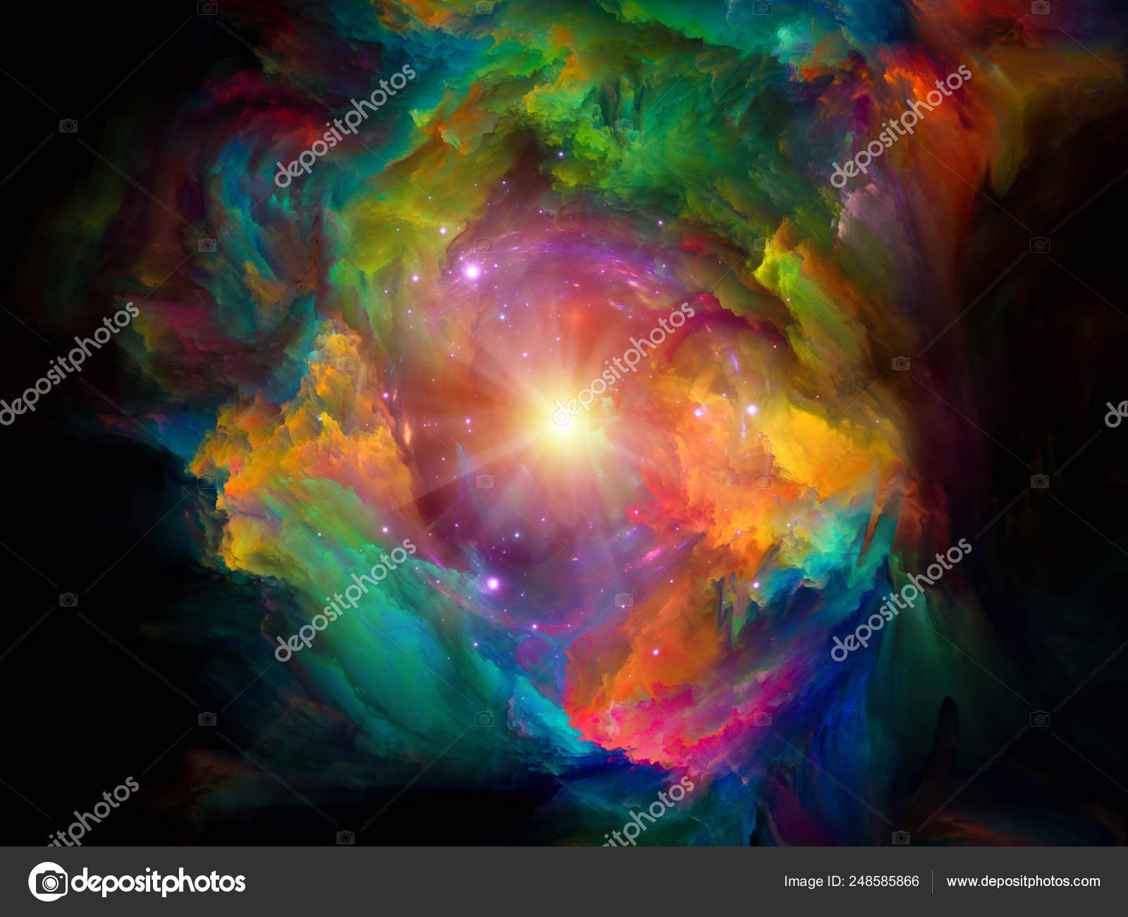 宇宙の色 ストック写真 C Agsandrew