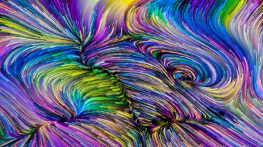 Renkli boya yolları