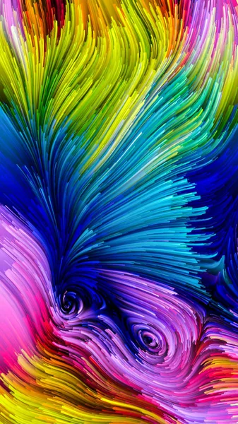 Pittura colorata virtuale — Foto Stock