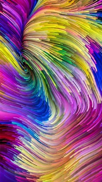 Conceptuele kleurrijke verf — Stockfoto