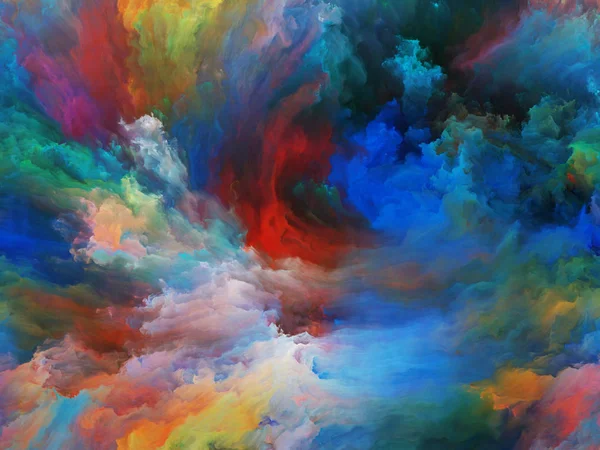 Farba w chmurze — Zdjęcie stockowe