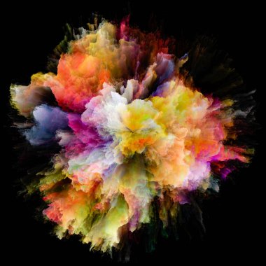 Boyalı renk Splash patlama