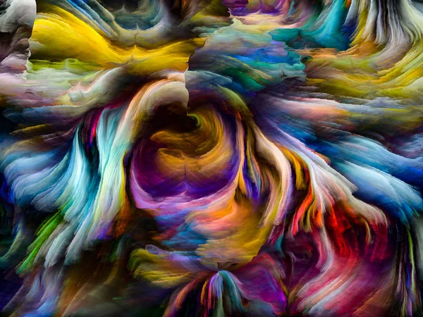 Unfolding of Fused Colors — Stock Photo, Image