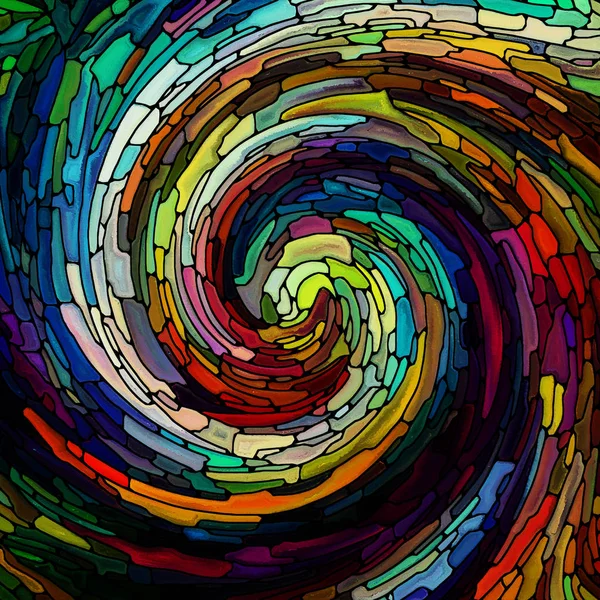 Perspektywy spirala koloru — Zdjęcie stockowe