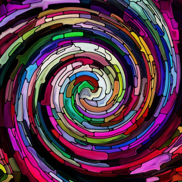 Evolving Spiral Color — Stock Photo, Image