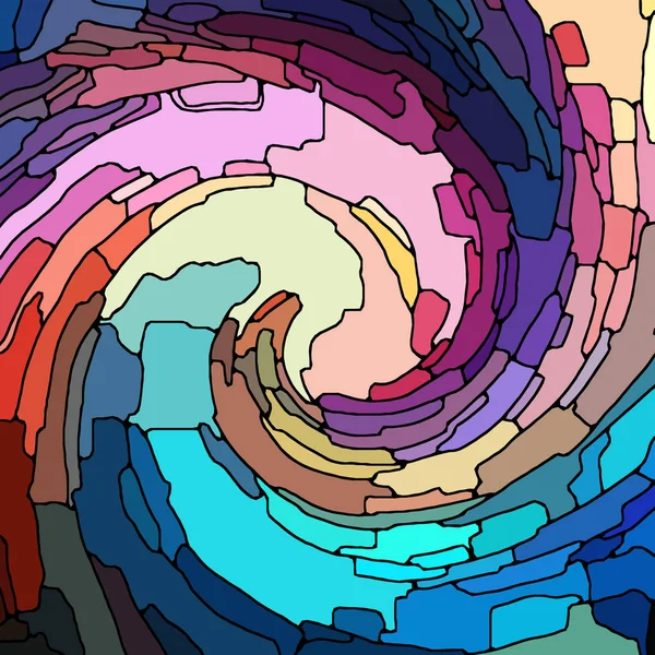 Волны спирального цвета — стоковое фото