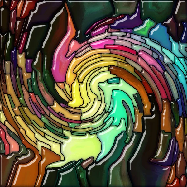 Stained Glass Color Swirl