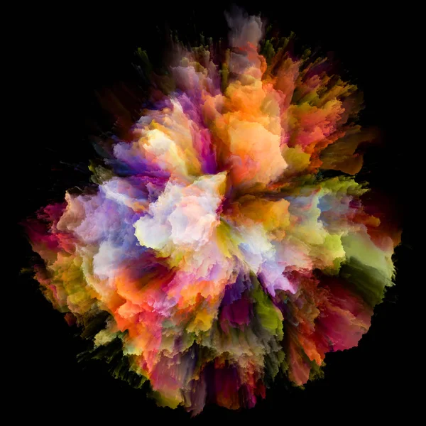 Způsob Color Splash výbuchu — Stock fotografie