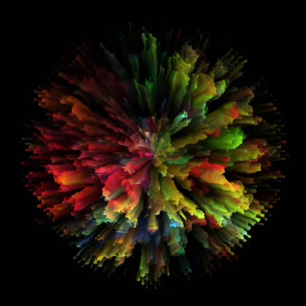 Hastighet av färgglada måla Splash Explosion — Stockfoto