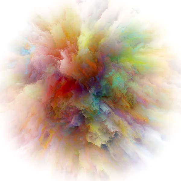 Energy of Colorful Paint Splash Explosion — Stock Photo, Image