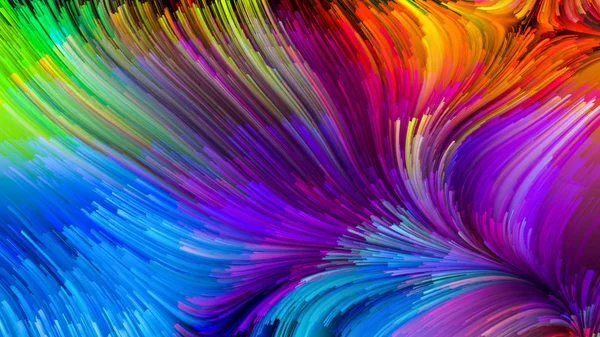 Virtual Life of Colorful Paint — Stock Photo, Image