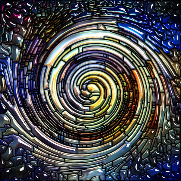 Внутренняя жизнь спирального цвета — стоковое фото