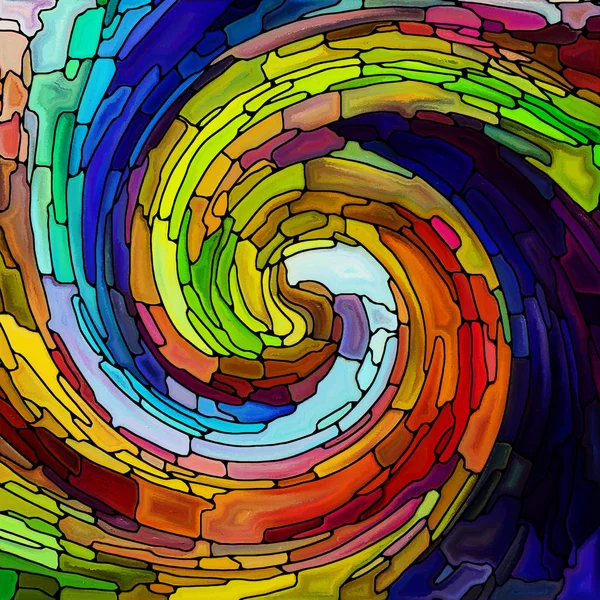 Utvecklas Spiral färg — Stockfoto