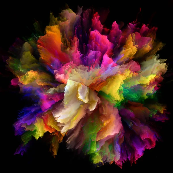 Explosion conceptuelle d'éclaboussure de couleur — Photo