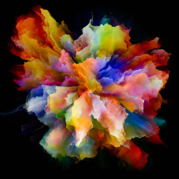 Żywy kolor Splash Explosion — Zdjęcie stockowe