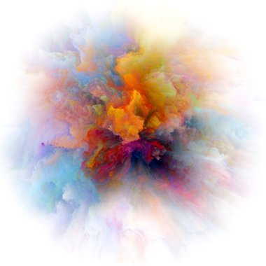 Renkli boya Splash patlama hızı